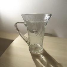 Vintage ground glass jug 20 cm