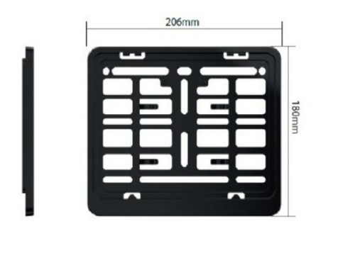 Portatarga per moto con - , targa