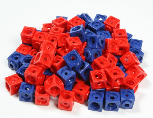 1000 dadi innesto rosso blu - dadi, rosso/blu