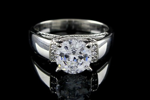 Anello diamonique 100 faccette - diamonique,