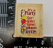 Timbro gomma legno vintage