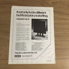 GRAM143 MAGAZINE ADVERT 11X8 DAHLQUIST DQ-10 SYSTEM