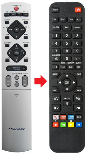 Telecomando adatto per pioneer - adatto,