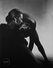 Vintage George Platt Lynes Lloyd e Barbara Wescott ritratto duotone 1935 tappetino 12x16