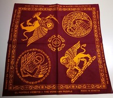 Bandana rossa Veneto  leone di san Marco Venezia 2022