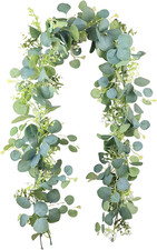 Ghirlanda Di Eucalipto Artificiale 180Cm, Eucalipto Artificiale Primavera Ghirla