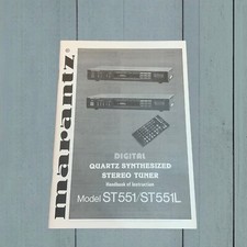 Marantz ST551 ST551L Manuale