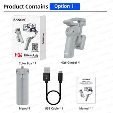 Gimbal a Mano Intelligente 3 Assi Con Luce Di Riempimento per Iphone, Samsung, H