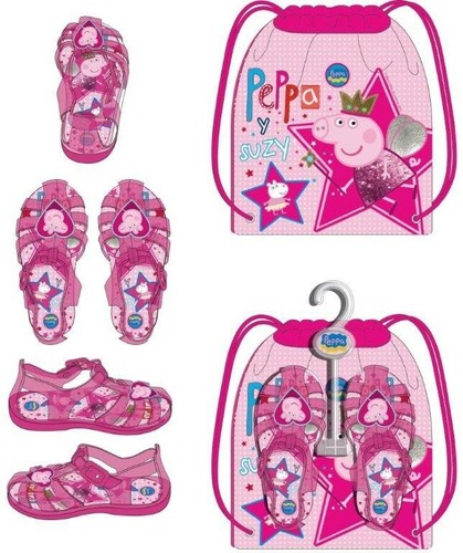 Sacca ciabattine peppa pig - sacca, +