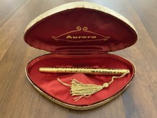 PENNA STILOGRAFICA AURORA LAMINATA ORO, OTTIME CONDIZIONI, CON SCATOLA ORIGINALE