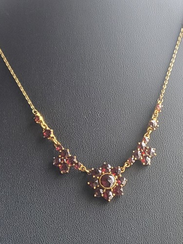 Collier stile antico granato