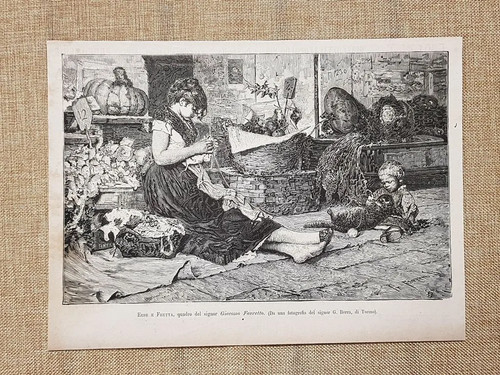 Erbe frutta quadro di - e,