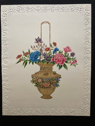 Cesto fiori carta dobbs - cesto,
