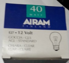 LAMPADA INCANDESCENZA BASSA TENSIONE A55 E27 12V- A55 E27 24V 40-60-100w