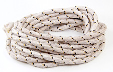 Corda Nautica Doppia Treccia 10 Metri Fune Resistente + Moschettone di Sicurezza