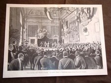 Roma 4 marzo 1898 Per i 50 anni dello Statuto Seduta Reale in Campidoglio