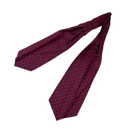 Vintage 50s 60s foulard rosso - foulard,