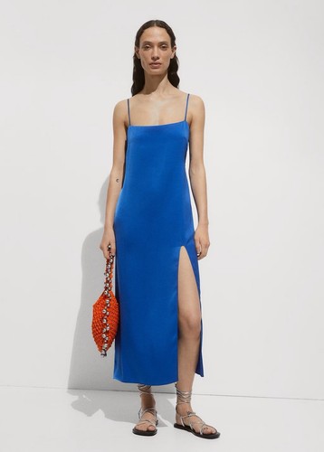 Abito midi slip - , raso