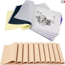 Pelle Sintetica Tattoo e Carta di Trasferimento del Tatuaggio, 10 pezzi Pratica