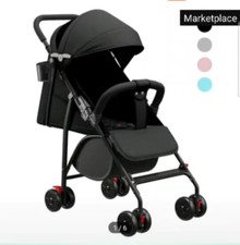 Passeggino compatto con schienale inclinabile regolabile, adatto per bambini di