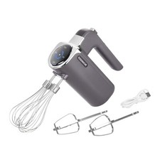 Sbattitore elettrico senza fili con 2 fruste 200 W nero Elettrodomestici cucina