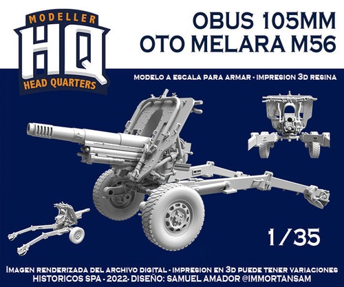 Obus oto melara 105mm m56 - obus,