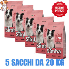 5 Sacchi Monge SIMBA Crocchette per CANI Adulti Manzo Sacco da 20 kg OFFERTA