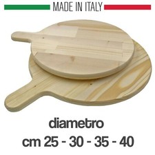 TAGLIERE TONDO LEGNO CON