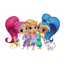 Cialda In Ostia Shimmer & Shine Decorazioni Torta Compleanno Dischi Commestibile