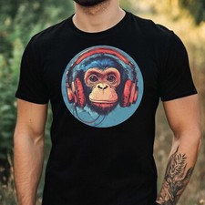 T-Shirt Herren Affe mit