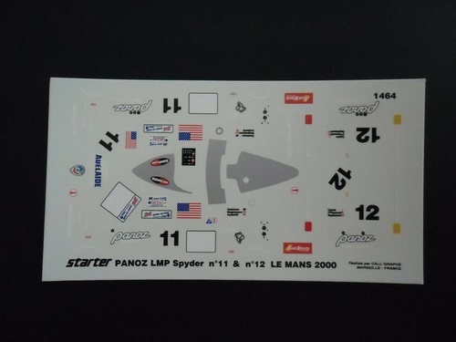 Decal panoz lmp 12 - lmp, n°11/