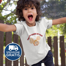 T-shirt Magliette Lucio Corsi Volevo Essere un Duro Sanremo 2025 Topo Gigio