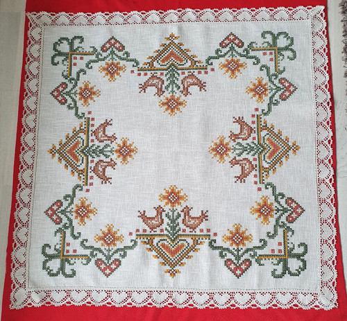 Tovaglia lino con ricamo - tovaglia,