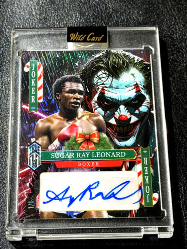 Sugar ray leonard - leonard, autografato