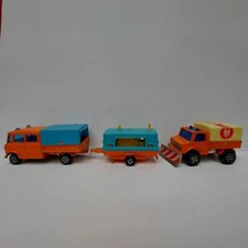 Pubblico Majorette Mercedes Trax vintage con compressore + Unimog Francia anni 70 uso