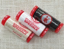 3 SPOLETTE ASSORTITE DI COTONE 100% SUPER FORTE PER CUCIRE DA 200 YARDS 