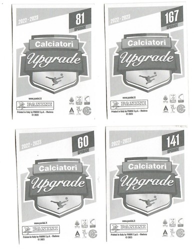 Panini upgrade calciatori - -,
