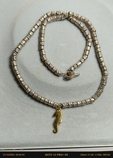 Dodo Pomellato Collana Granelli Argento 925 Con Ciondolo Oro 18 K