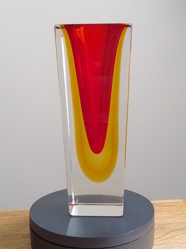 Vaso blocco murano sommerso - vaso,