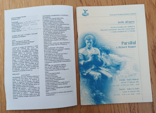 Invito all opera parsifal di - invito,