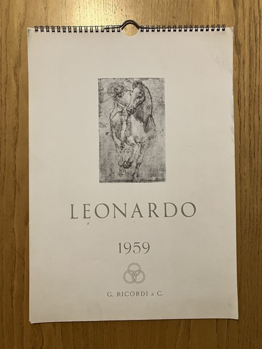 Calendario leonardo 1959 - calendario,