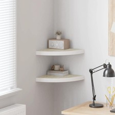 Mensole Angolari 2pz Rovere e