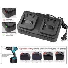 Caricatore compatto a doppia uscita 220V batterie litio utensili elettrici torce