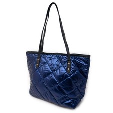 Borsa trapuntata blu piumino