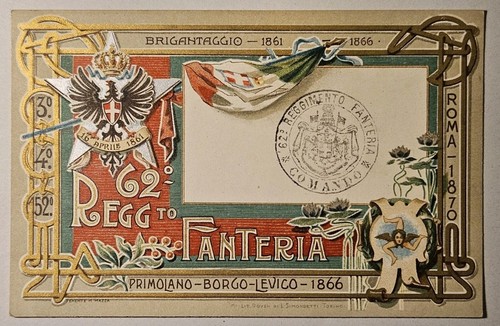 Cartolina militare 62 - cartolina, 62°
