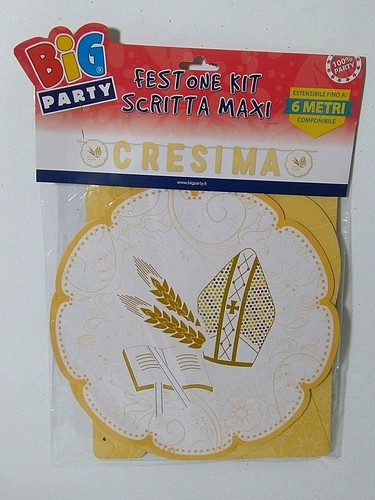 Festone cresima striscione - cresima, 6