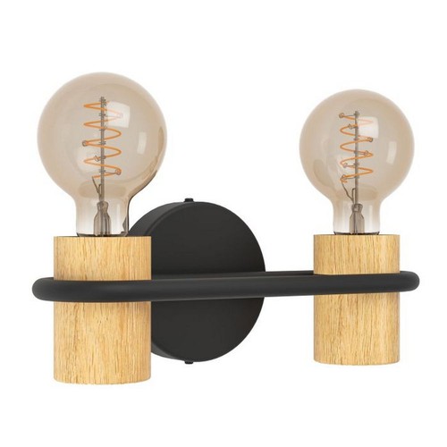 Applique legno con 2 - in,