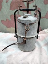 Antica lanterna da  minatore carburo acetilene