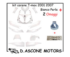 KIT CARENE TMAX 2001 2002 2003 2004 2005 2006 2007 BIANCO PERLA YAMAHA 12 PEZZI