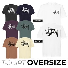 T-SHIRT STUSSY OVERSIZE - 100%